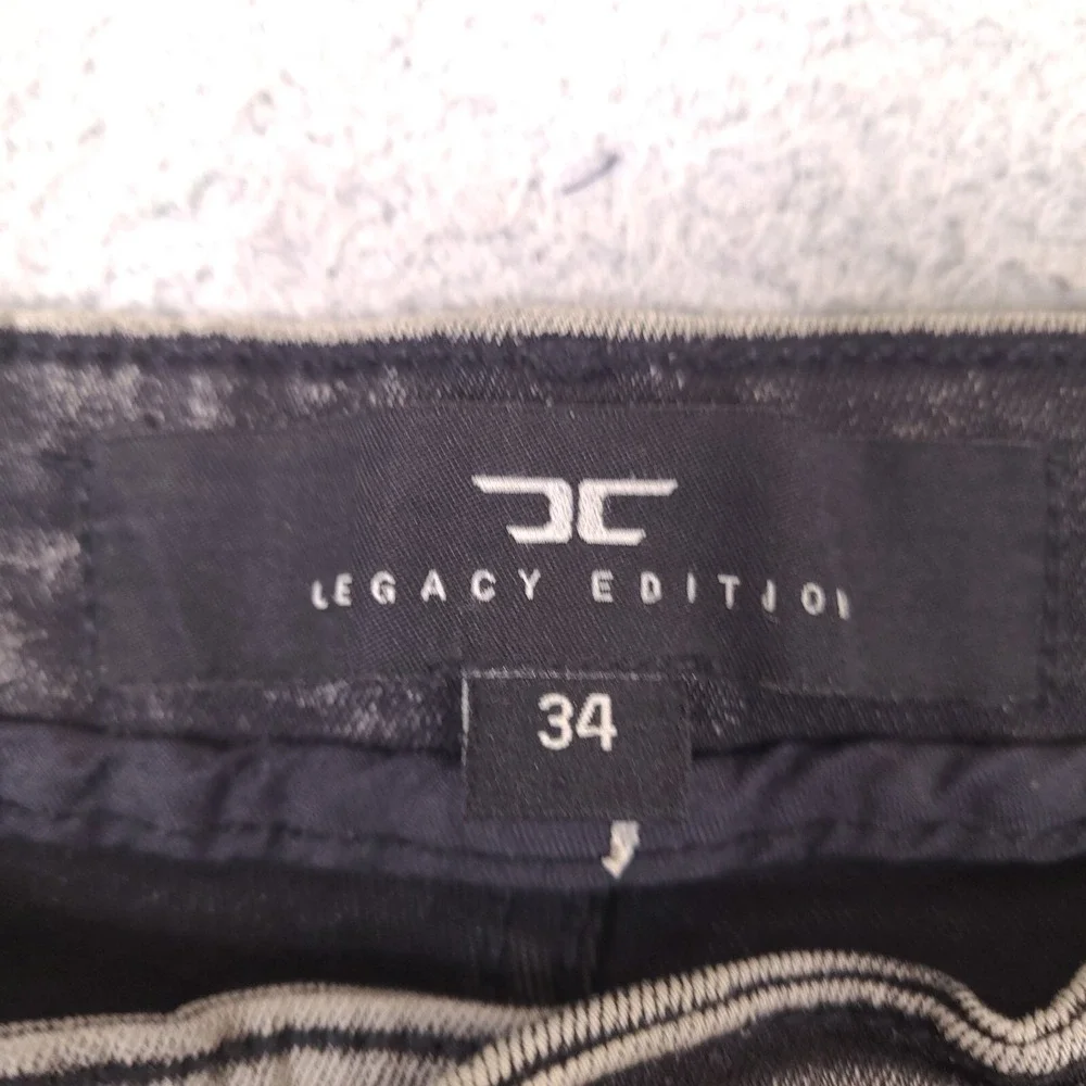 Jordan Craig Legacy Edition Denim Shorts Mens‎ 34 Black Jean Distressed Stretch
